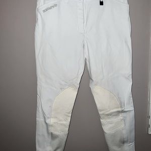 Romfh white Sarafina euroseat knee patch breeches - 28R
